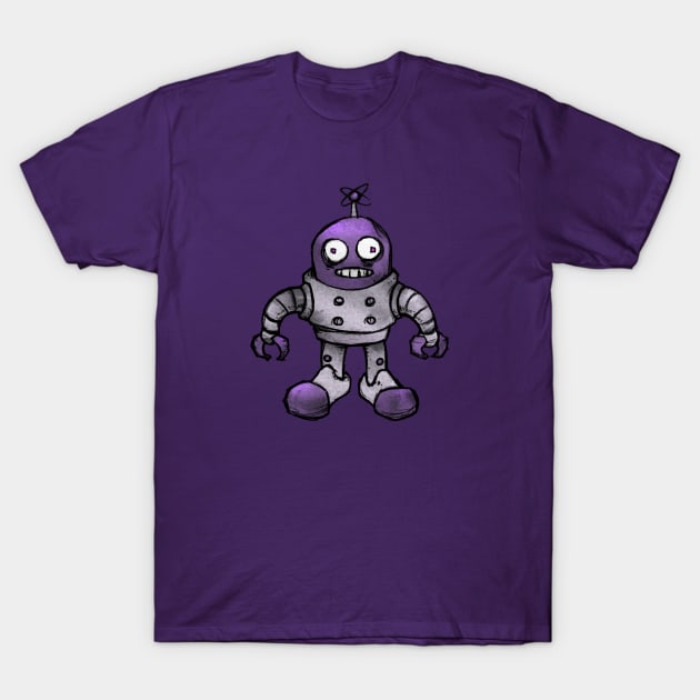 Beanie the Robot T-Shirt by Justin Langenberg